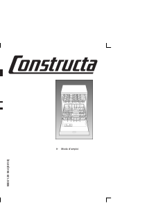 Mode d’emploi Constructa CG345S2EU Lave-vaisselle