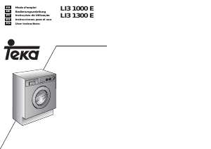 Manual Teka LI3 1000 E Máquina de lavar roupa