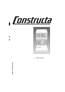 Mode d’emploi Constructa CG432V9 Lave-vaisselle