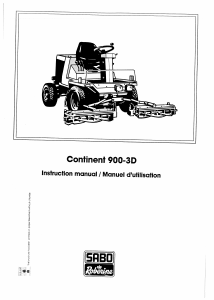 Manual SABO Continent 900-3D Lawn Mower