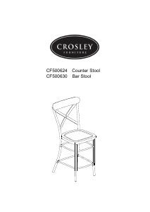 Manual Crosley CF500624 Bar Stool