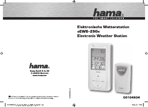 Instrukcja Hama EWS-290 Stacja pogodowa