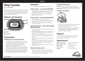 Manual Asaklitt 34-8544 Step Counter