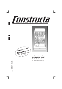 Manual Constructa CG562J2 Dishwasher