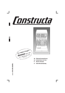 Manual Constructa CG562J4 Dishwasher