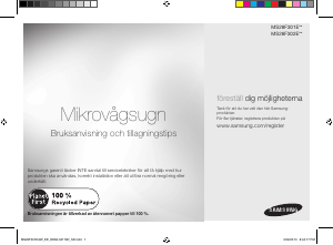 Bruksanvisning Samsung MS28F301EAW Mikrobølgeovn