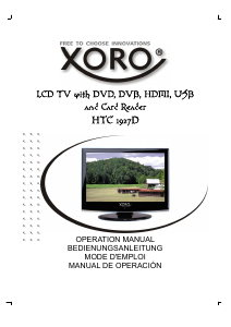 Manual Xoro HTC 1927D LCD Television