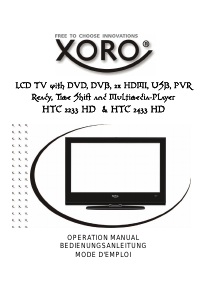 Manual Xoro HTC 2233 HD LCD Television