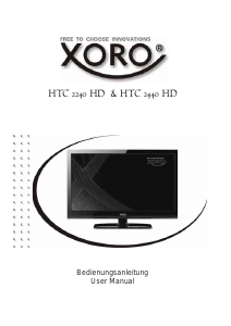 Handleiding Xoro HTC 2240 HD LCD televisie