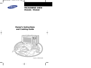 Manual Samsung M1618 Microwave