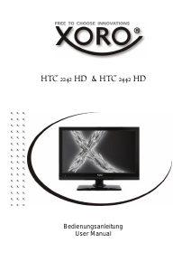 Handleiding Xoro HTC 2242 HD LCD televisie