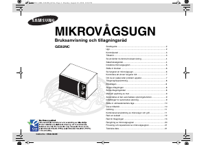 Bruksanvisning Samsung GE82NC-S Mikrovågsugn