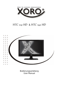 Handleiding Xoro HTC 2442 HD LCD televisie