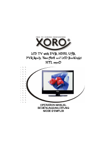 Bedienungsanleitung Xoro HTL 2230D LCD fernseher