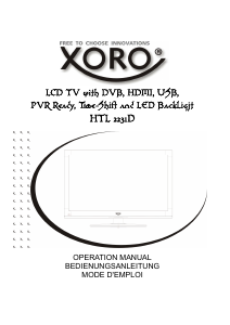Mode d’emploi Xoro HTL 2231D Téléviseur LCD