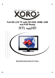 Bedienungsanleitung Xoro HTL 2435 HD LCD fernseher