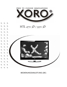 Bedienungsanleitung Xoro HTL 4770 3D LCD fernseher