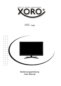 Manual Xoro HTX 2444 LCD Television