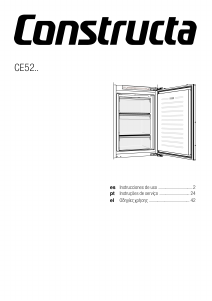 Manual de uso Constructa CE521EF30 Congelador