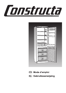 Mode d’emploi Constructa CK267301 Réfrigérateur combiné