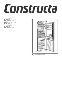Használati útmutató Constructa CK567VS30 Hűtő és fagyasztó