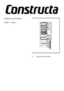 Priručnik Constructa CK567VSF0 Frižider – zamrzivač