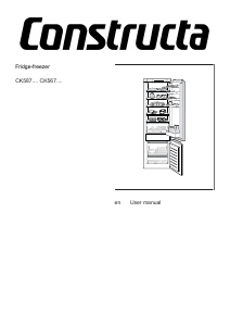 Manual Constructa CK567VSF0 Fridge-Freezer