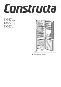 Manual Constructa CK577VS30 Frigorífico combinado