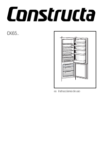 Manual de uso Constructa CK65643 Frigorífico combinado