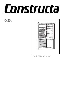 Priručnik Constructa CK65743 Frižider – zamrzivač