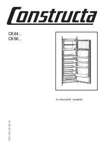 Használati útmutató Constructa CK66543 Hűtő és fagyasztó