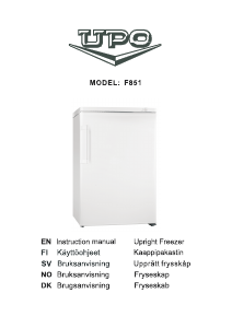 Manual UPO F851 Freezer