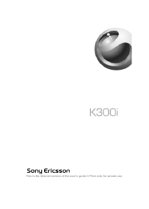 Manual de uso Sony Ericsson K300i Teléfono móvil