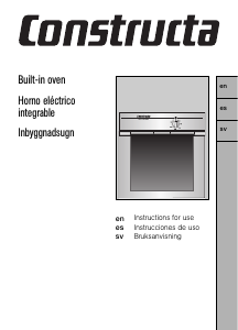 Bruksanvisning Constructa CF11850 Ugn