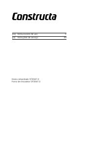Manual de uso Constructa CF234753 Horno