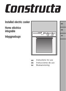 Manual Constructa CF26850 Oven