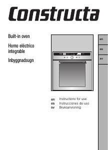 Bruksanvisning Constructa CF28850 Ugn