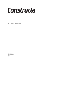 Mode d’emploi Constructa CF7M00450 Four