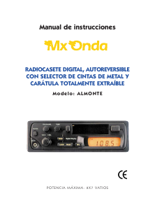 Manual de uso MX Onda Almonte Radio para coche