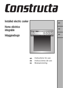 Bruksanvisning Constructa CH12850 Spis