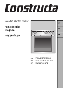 Bruksanvisning Constructa CH14850 Spis