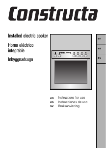 Manual de uso Constructa CH23810 Cocina
