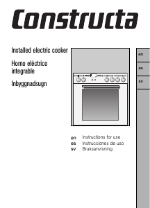 Manual de uso Constructa CH26820 Cocina