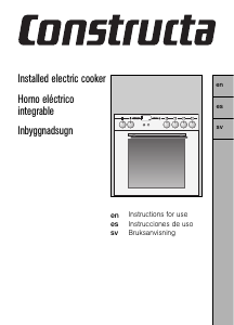 Manual de uso Constructa CH26870 Cocina