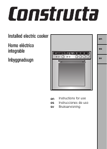 Manual de uso Constructa CH28850 Cocina