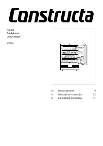 Vadovas Constructa CK601KSF0 Šaldytuvas