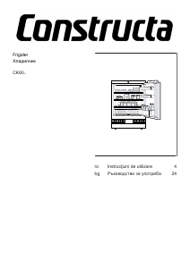 Manual Constructa CK601KSF0 Frigider