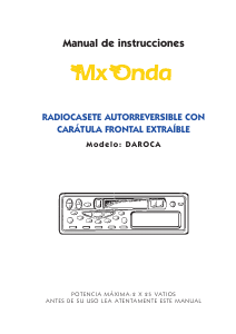 Manual de uso MX Onda Daroca Radio para coche