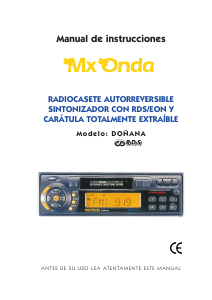 Manual de uso MX Onda Donana Radio para coche