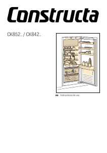 Manual de uso Constructa CK842AF30 Refrigerador
